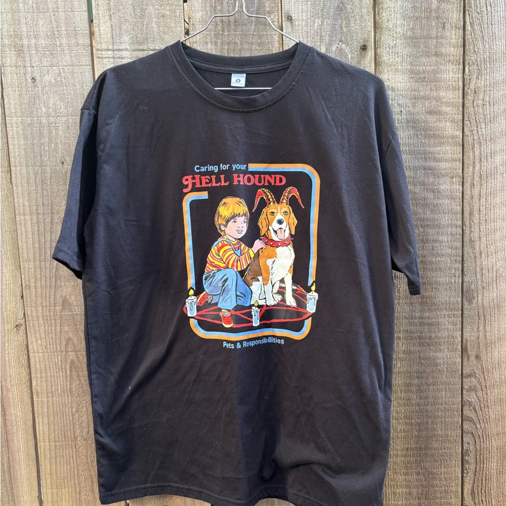Black Hell Hound Graphic Tshirt